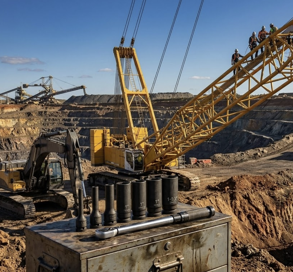 Impact sockets for construction and mining