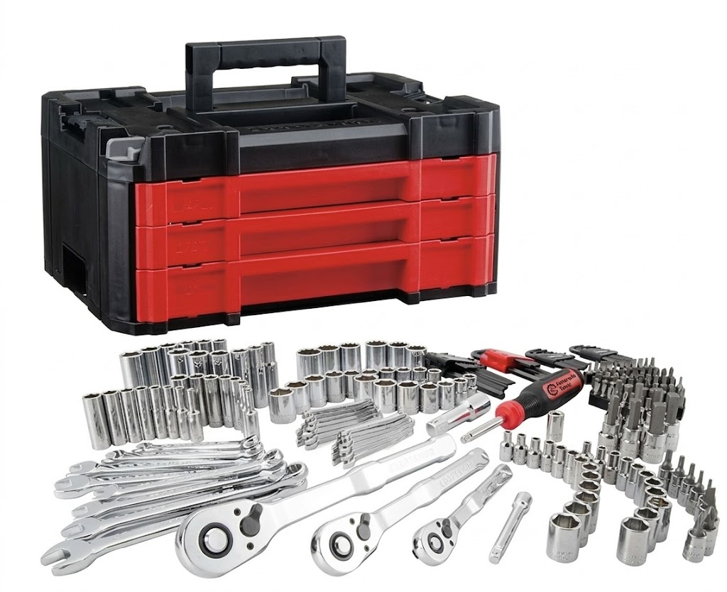 Kolarwin 230-piece mechanics tool set with socket wrench set
