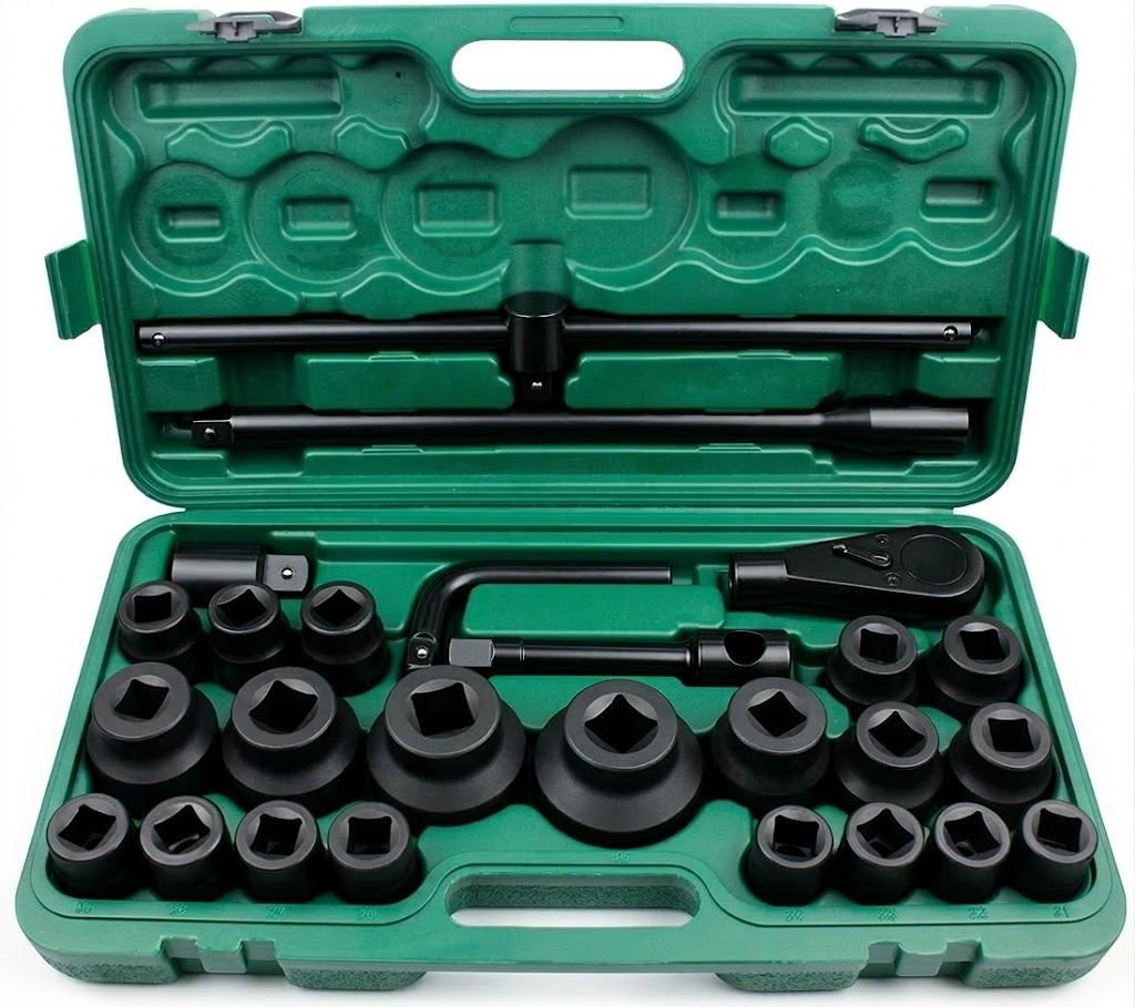 Mixed combo impact socket set
