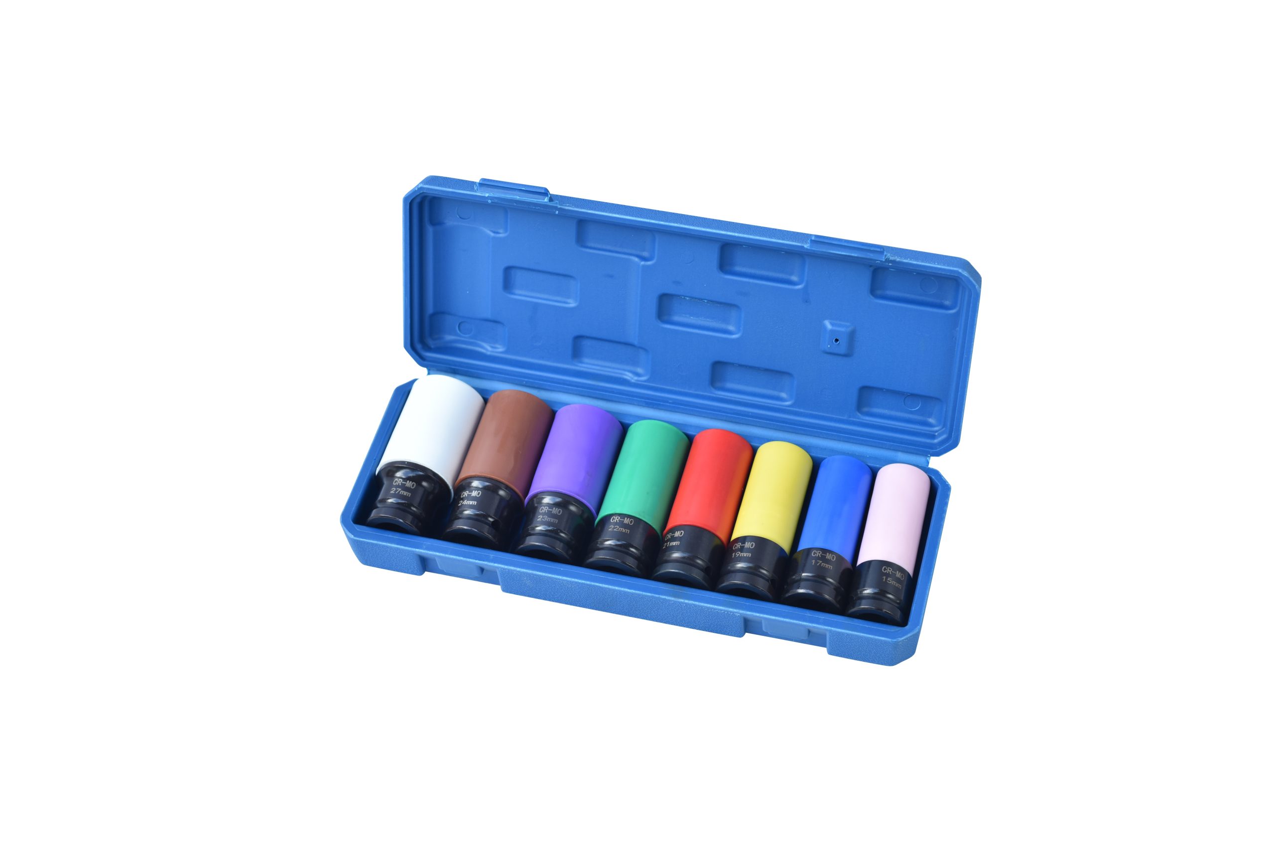 CR-MO impact socket set for heavy-duty industrial use