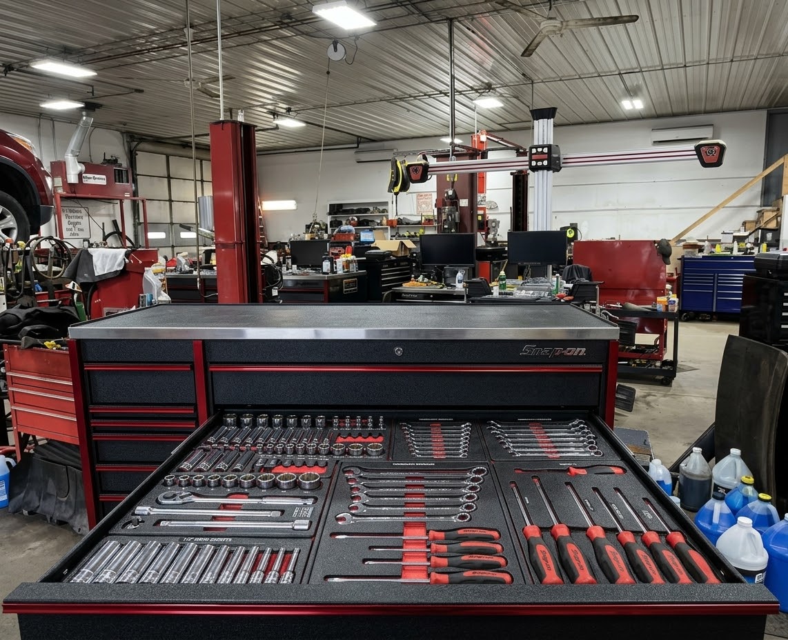 Auto repair shop using Kolarwin tools