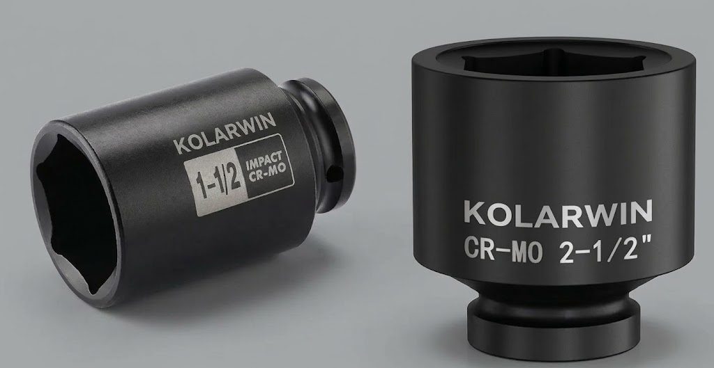 1-1/2 and 2-1/2 inch extreme impact socket