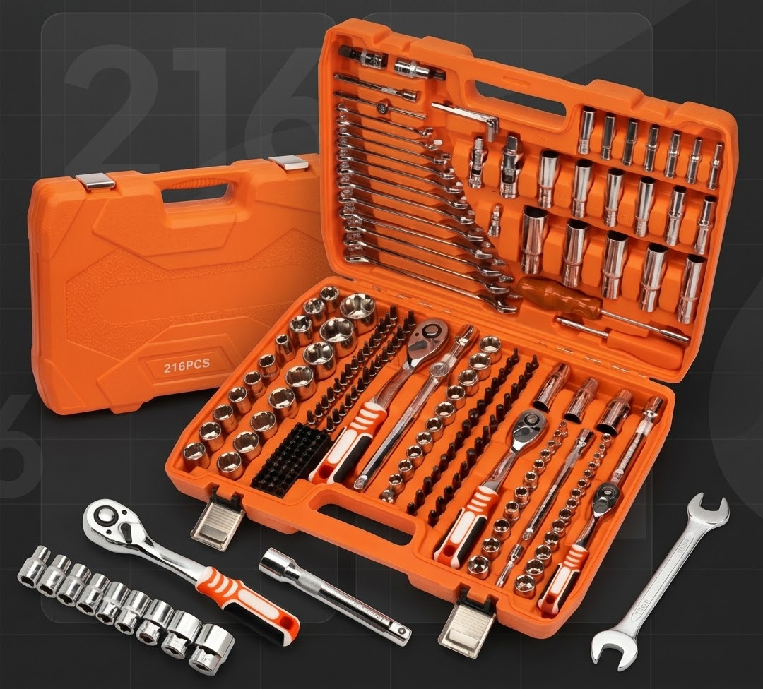 Kolarwin Professional Mechanics Tool Set – Complete Socket Set Range