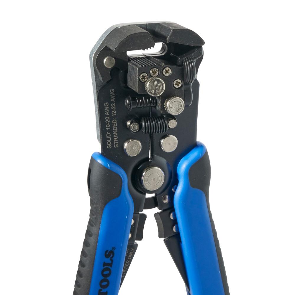 Self-adjusting wire stripper tool — automatically calibrates to any wire gauge for clean, nick-free insulation removal every time