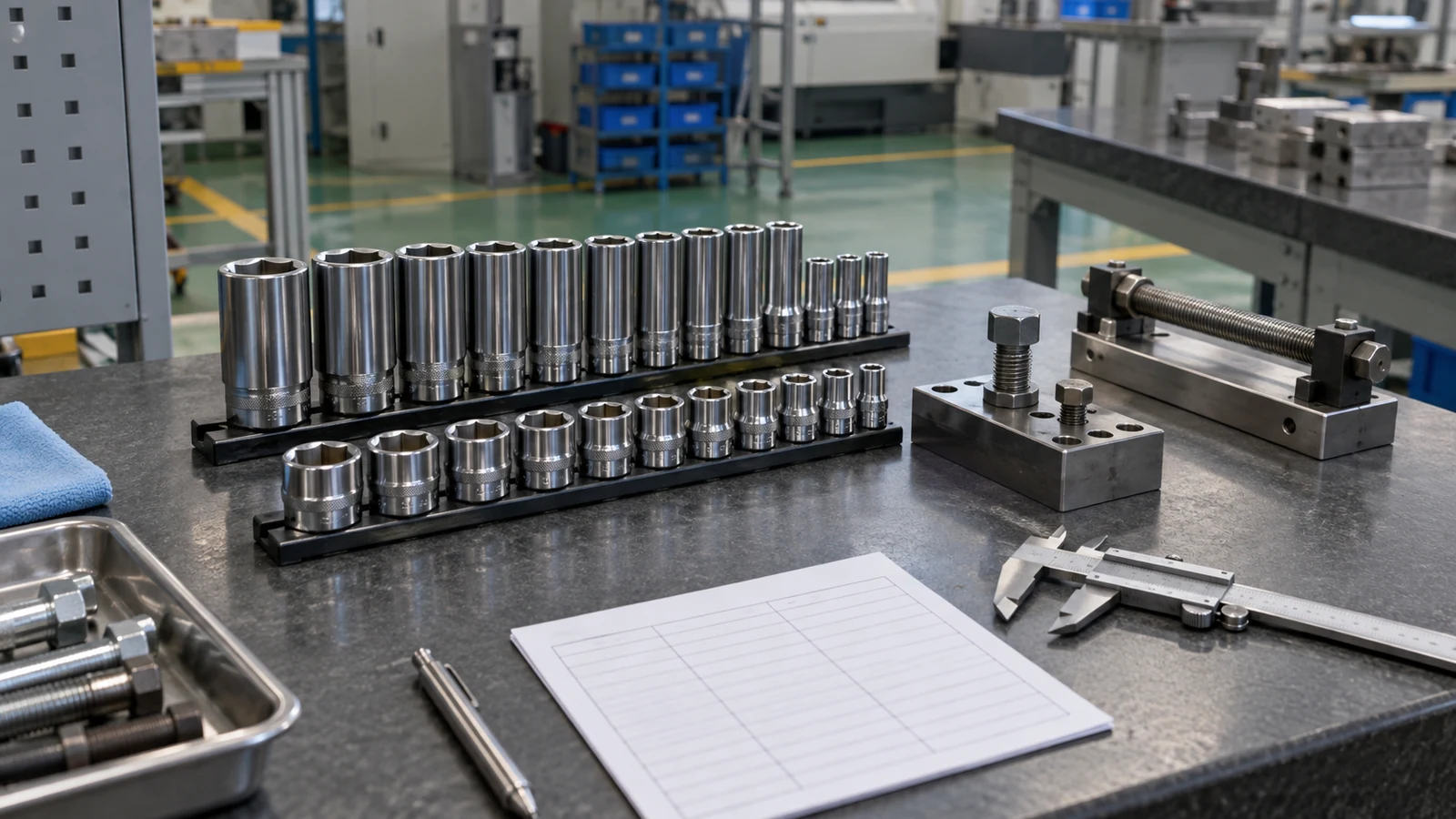 Balanced shallow and deep socket range prepared for buyer review