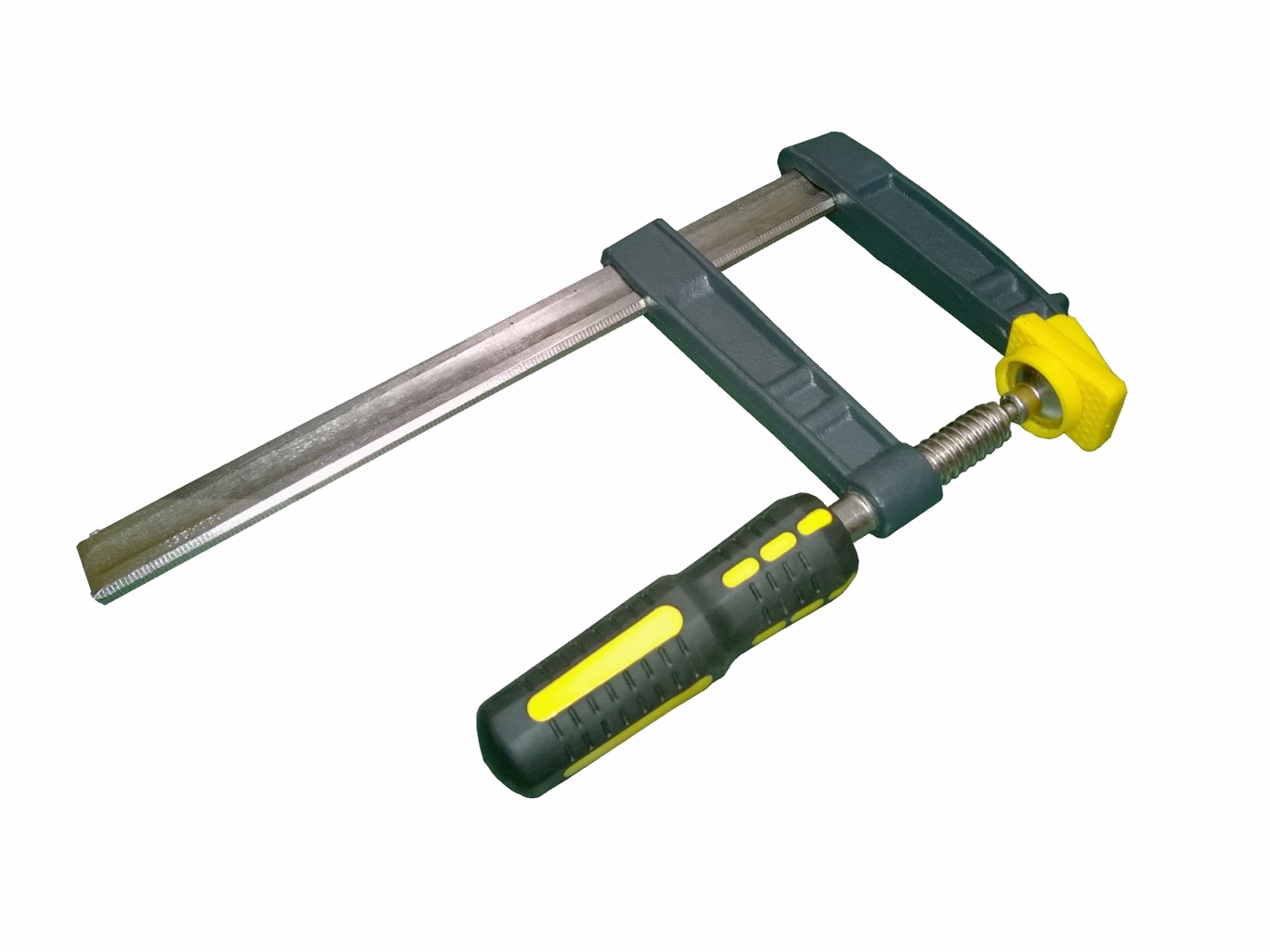 Heavy duty F clamp for woodworking and assembly sourcing