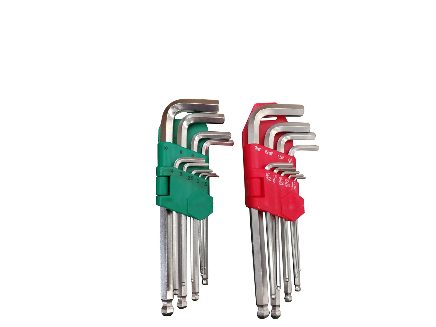 Metric and SAE hex key set for OEM hand tool programs