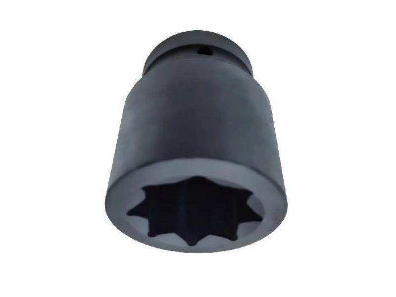 Bi-square socket body and eight-point fastener opening