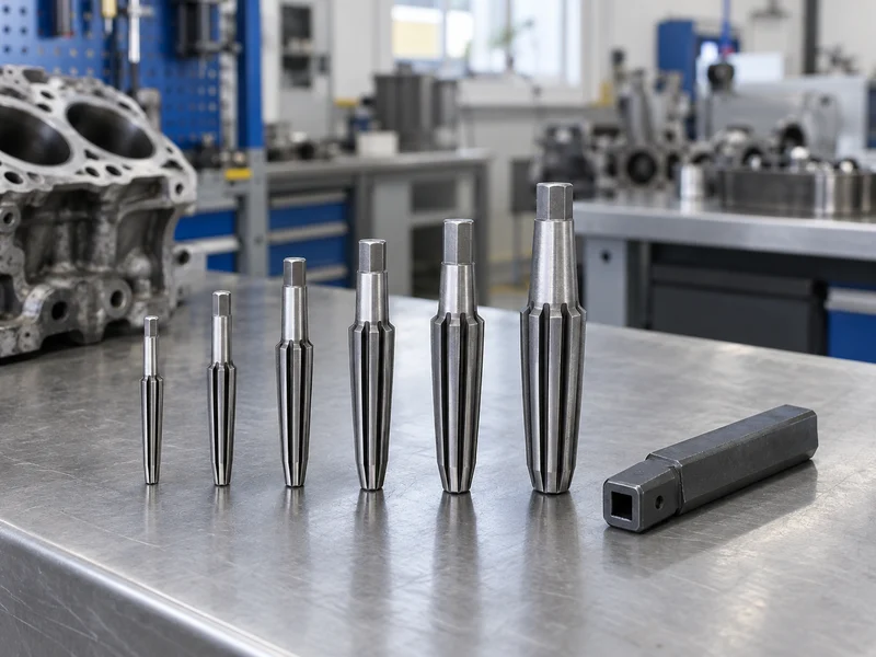 Straight-flute extractor tools and a plain holder arranged separately