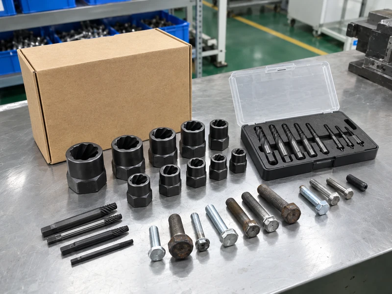 Blank carton and RFQ sample assortment for extractors