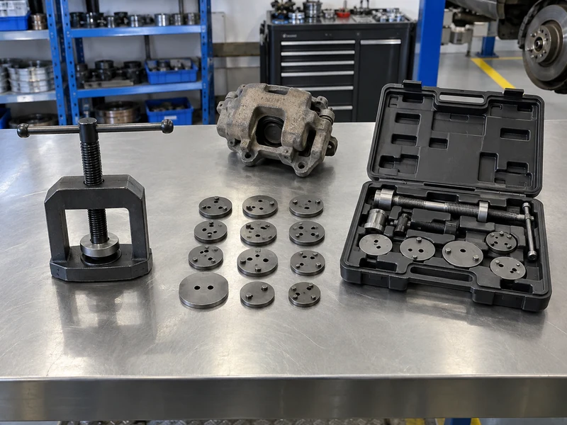 Push-in compressor, rotary adapters, and combination kit separated