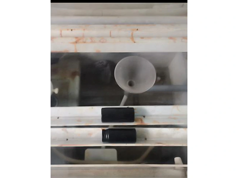 Socket specimens inside a corrosion-test chamber