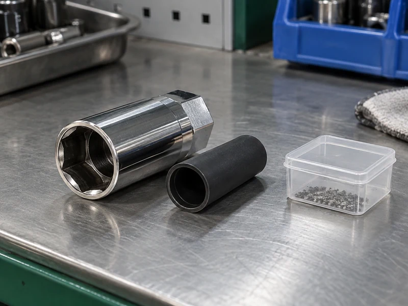 Magnetic socket, loose insert, and isolated steel particles