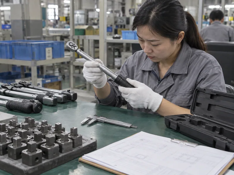 Incoming inspection of breaker bars and torque wrenches