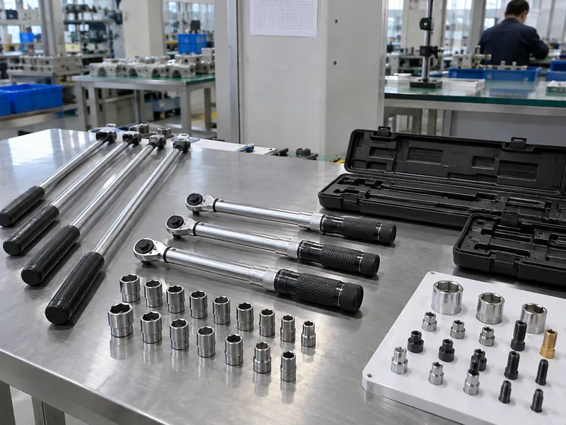 Buyer-ready breaker bar and torque wrench product assortment