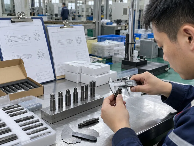 Factory inspection of Torx and XZN profile samples